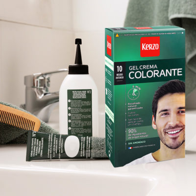 kit coloración hombre tono 10 negro intensivo