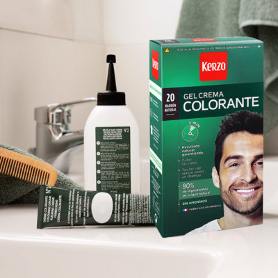 kit coloración capilar hombre tono 20 marrón natural