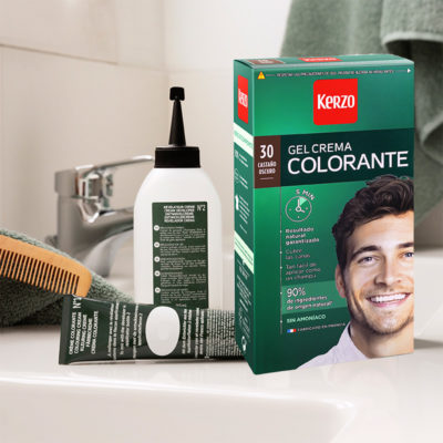 kit coloración capilar hombre tono 30 castaño