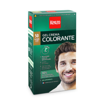 gel crema colorante para hombre castaño claro 50