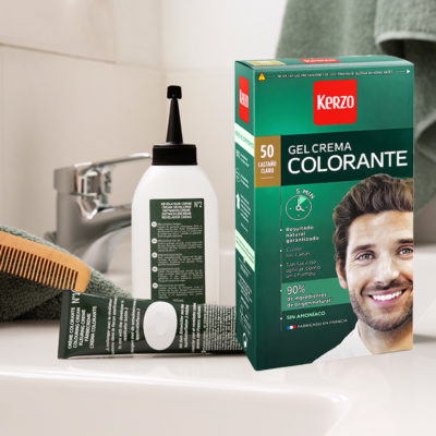 kit coloración capilar hombre tono 50 castaño claro